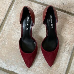 Kenneth Cole Maroon Heels - Size 6.5